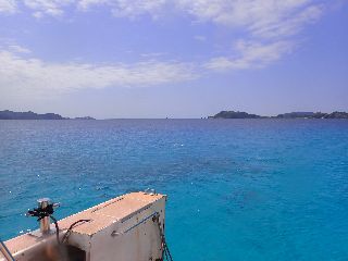 20/04/08　海がとても綺麗に見えました。　慶良間