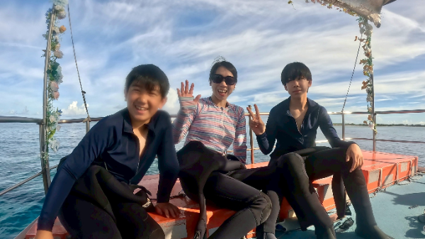 26/07/30　親子で初めての体験ダイビングへ！　チービシ諸島